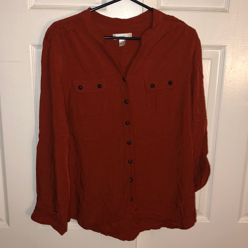CJ Banks Button-up Blouse